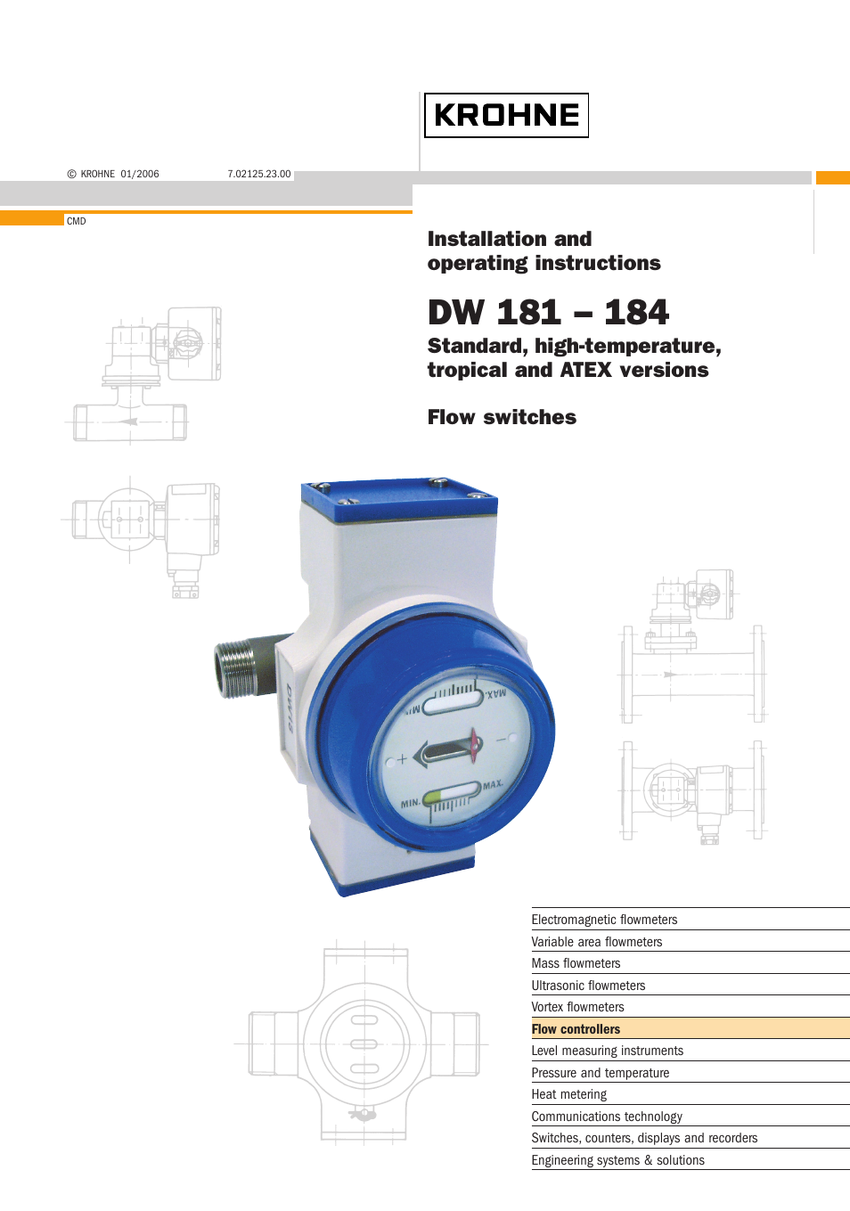 KROHNE DW 181-182-183-184 EN User Manual | 39 pages