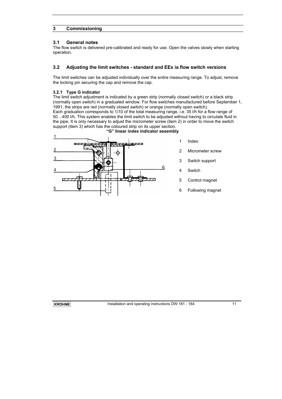 KROHNE DW 181-182-183-184 EN User Manual | Page 11 / 39