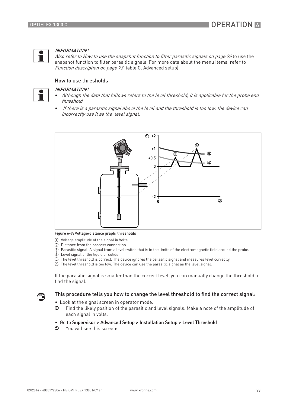 Operation | KROHNE OPTIFLEX 1300C EN User Manual | Page 93 / 192