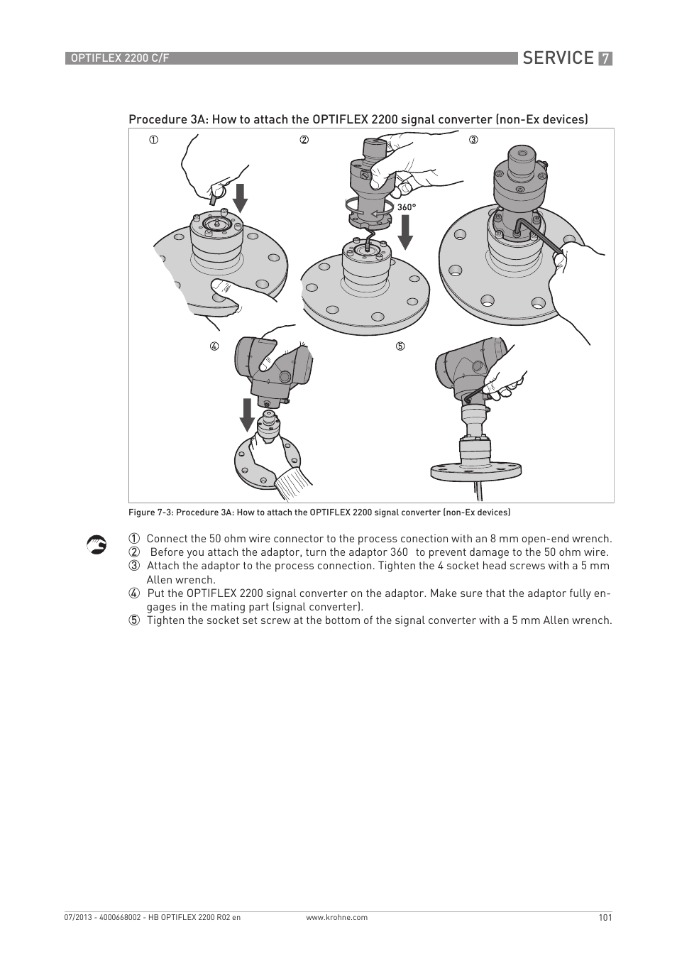 Service | KROHNE OPTIFLEX 2200 C_F EN User Manual | Page 101 / 164