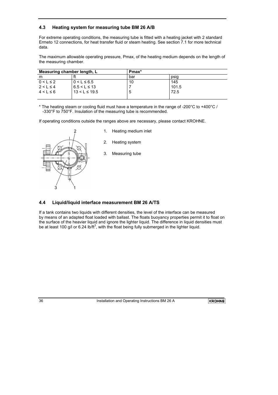 KROHNE BM 26 A EN User Manual | Page 36 / 71