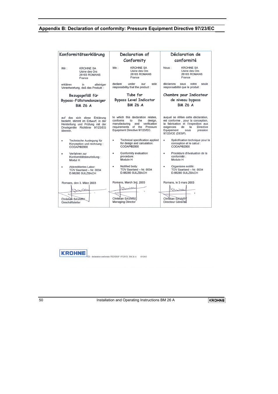 KROHNE BM 26 A EN User Manual | Page 50 / 71