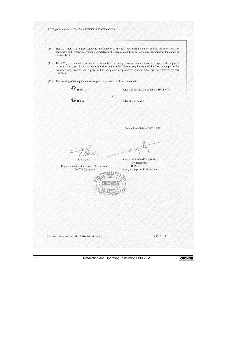 KROHNE BM 26 A EN User Manual | Page 52 / 71