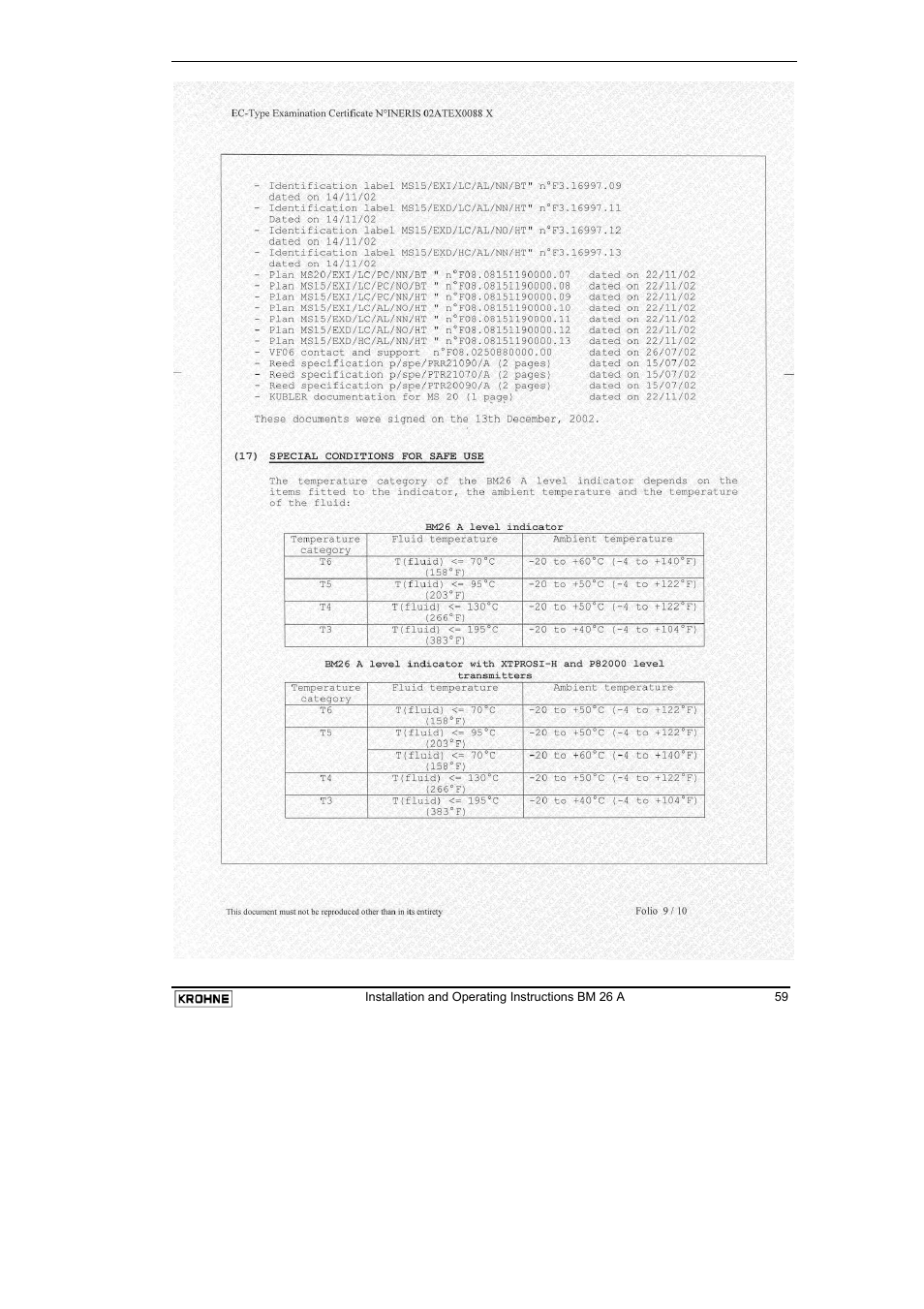 KROHNE BM 26 A EN User Manual | Page 59 / 71