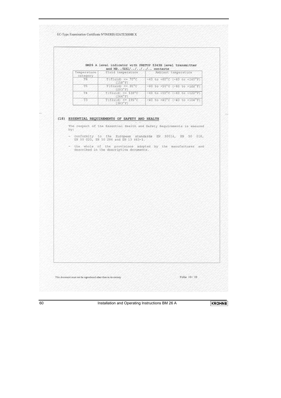 KROHNE BM 26 A EN User Manual | Page 60 / 71