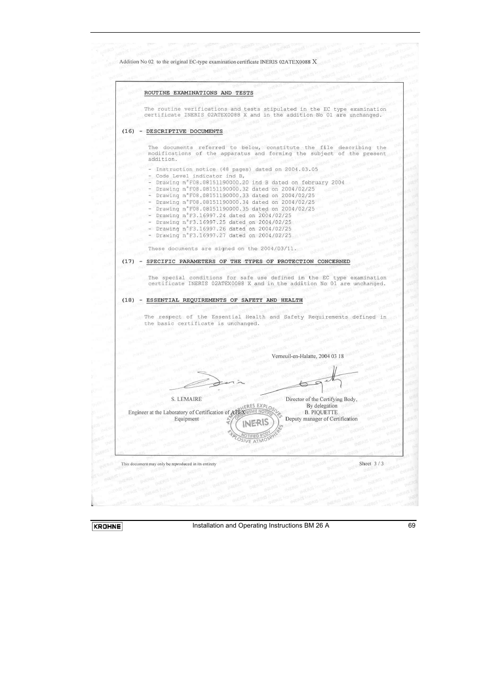 KROHNE BM 26 A EN User Manual | Page 69 / 71