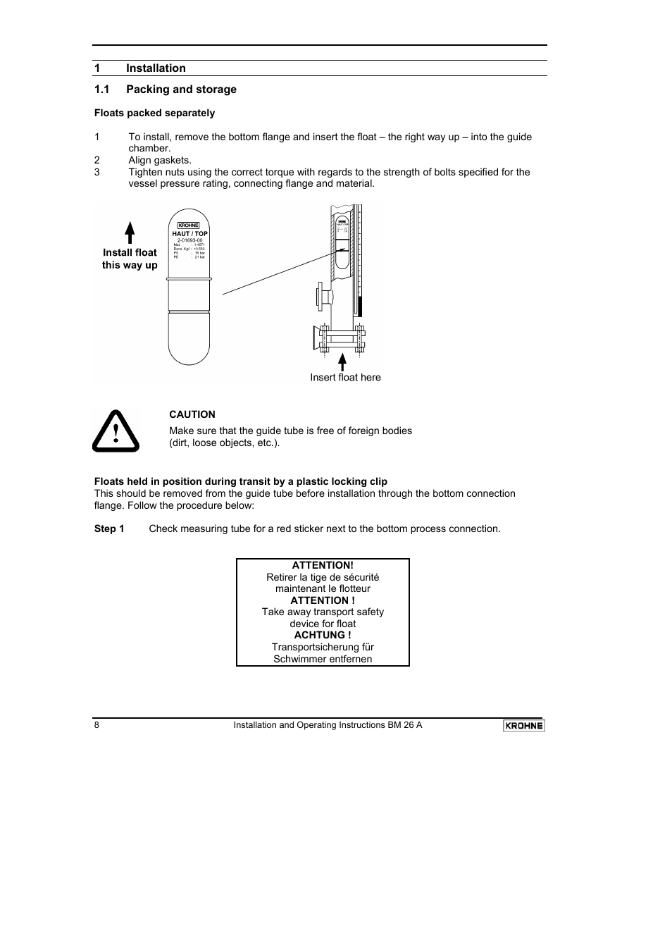 KROHNE BM 26 A EN User Manual | Page 8 / 71