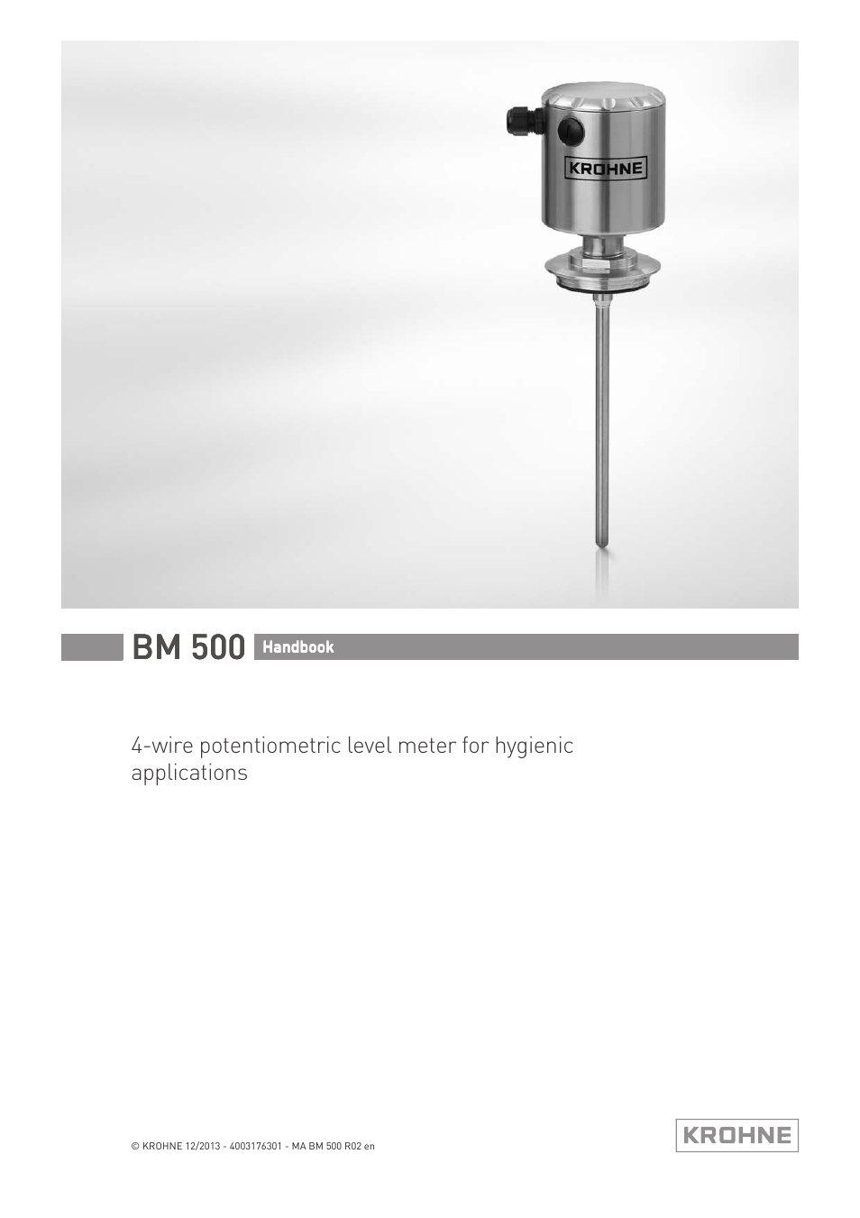 KROHNE BM 500  EN User Manual | 28 pages