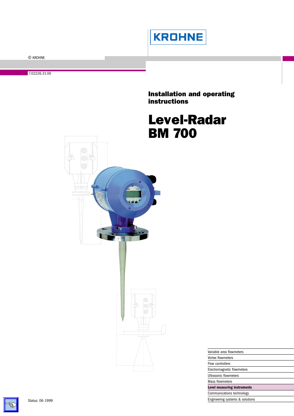 KROHNE BM 700 EN User Manual | 25 pages