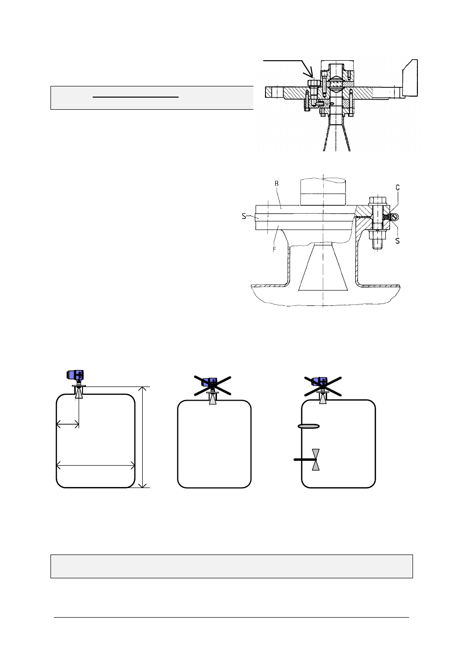 Installation on the tank, Positioning on the tank | KROHNE BM 700 EN User Manual | Page 6 / 25