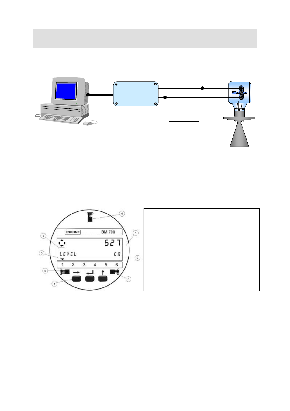 Adapter, 4 setting the parameters | KROHNE BM 700 EN User Manual | Page 8 / 25