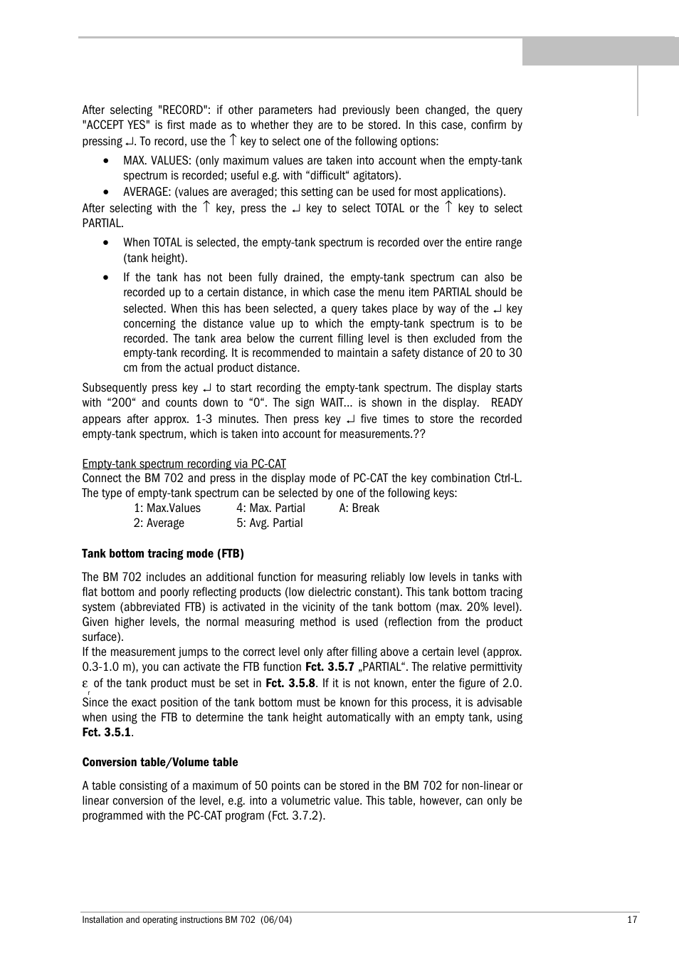 KROHNE BM 702 EN User Manual | Page 17 / 28