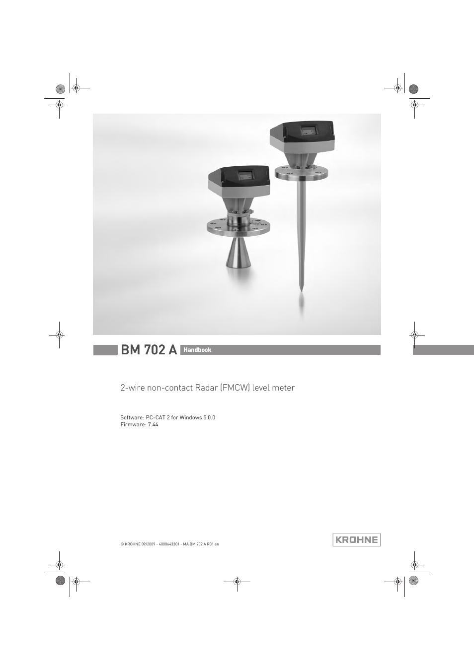 KROHNE BM 702 A EN User Manual | 60 pages