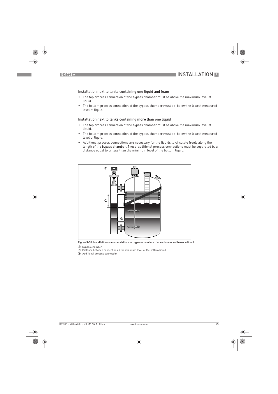 Installation | KROHNE BM 702 A EN User Manual | Page 23 / 60