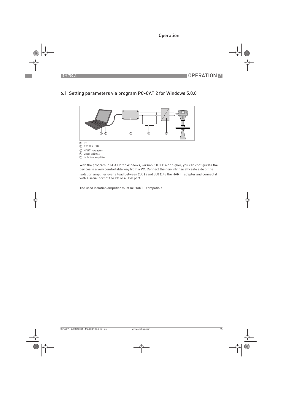 Operation | KROHNE BM 702 A EN User Manual | Page 35 / 60