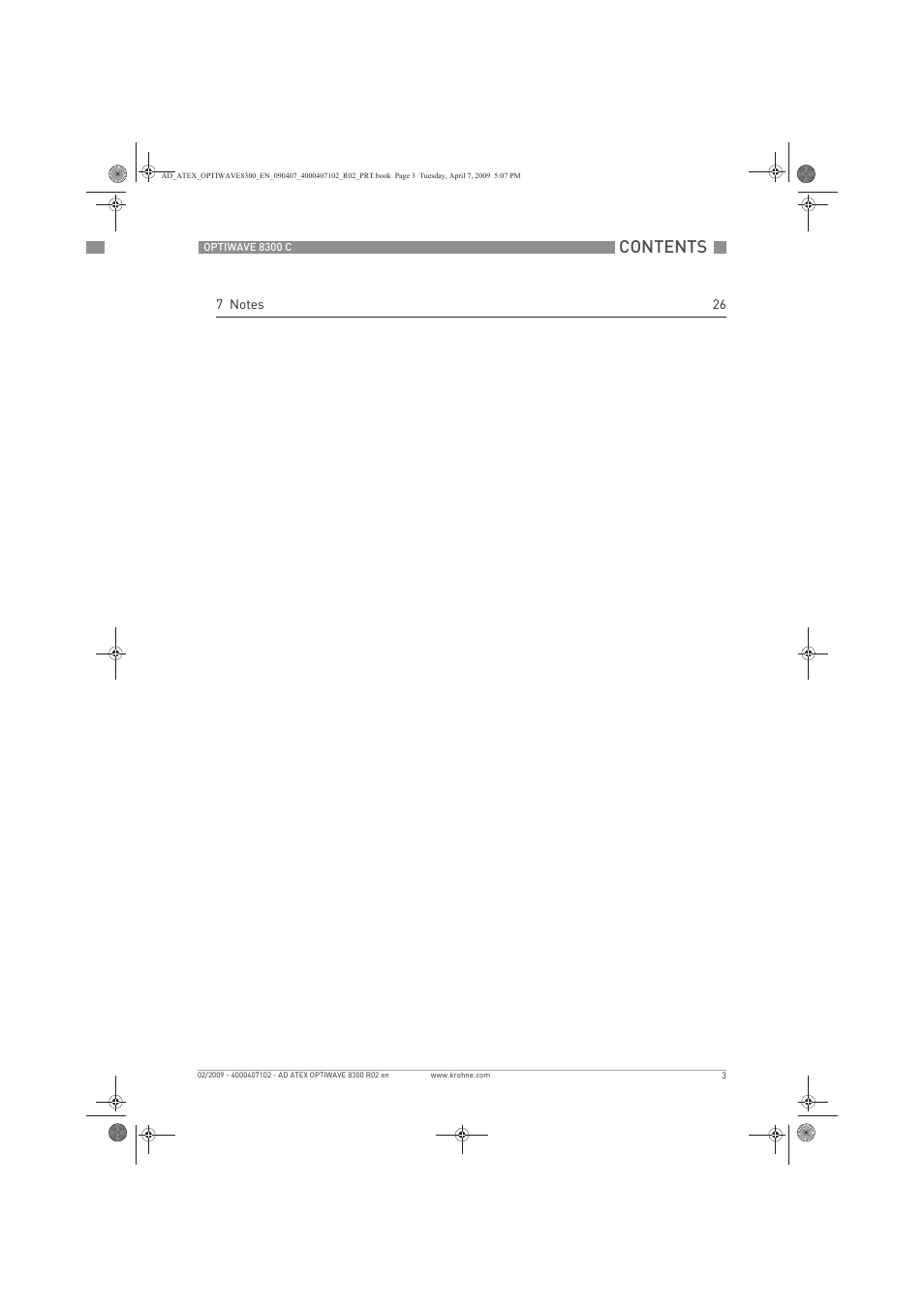 KROHNE OPTIWAVE 8300C Marine ATEX EN User Manual | Page 3 / 28