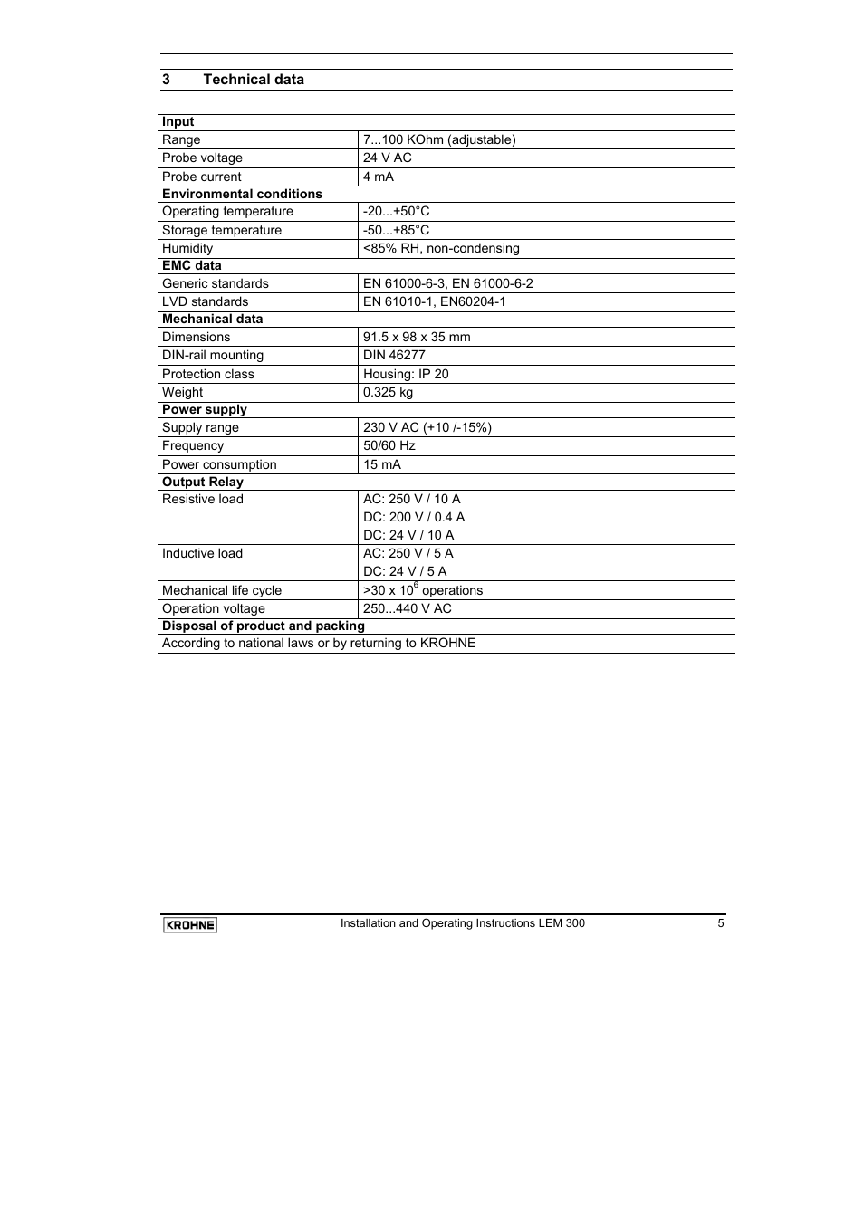 KROHNE LEM 300 EN User Manual | Page 5 / 11
