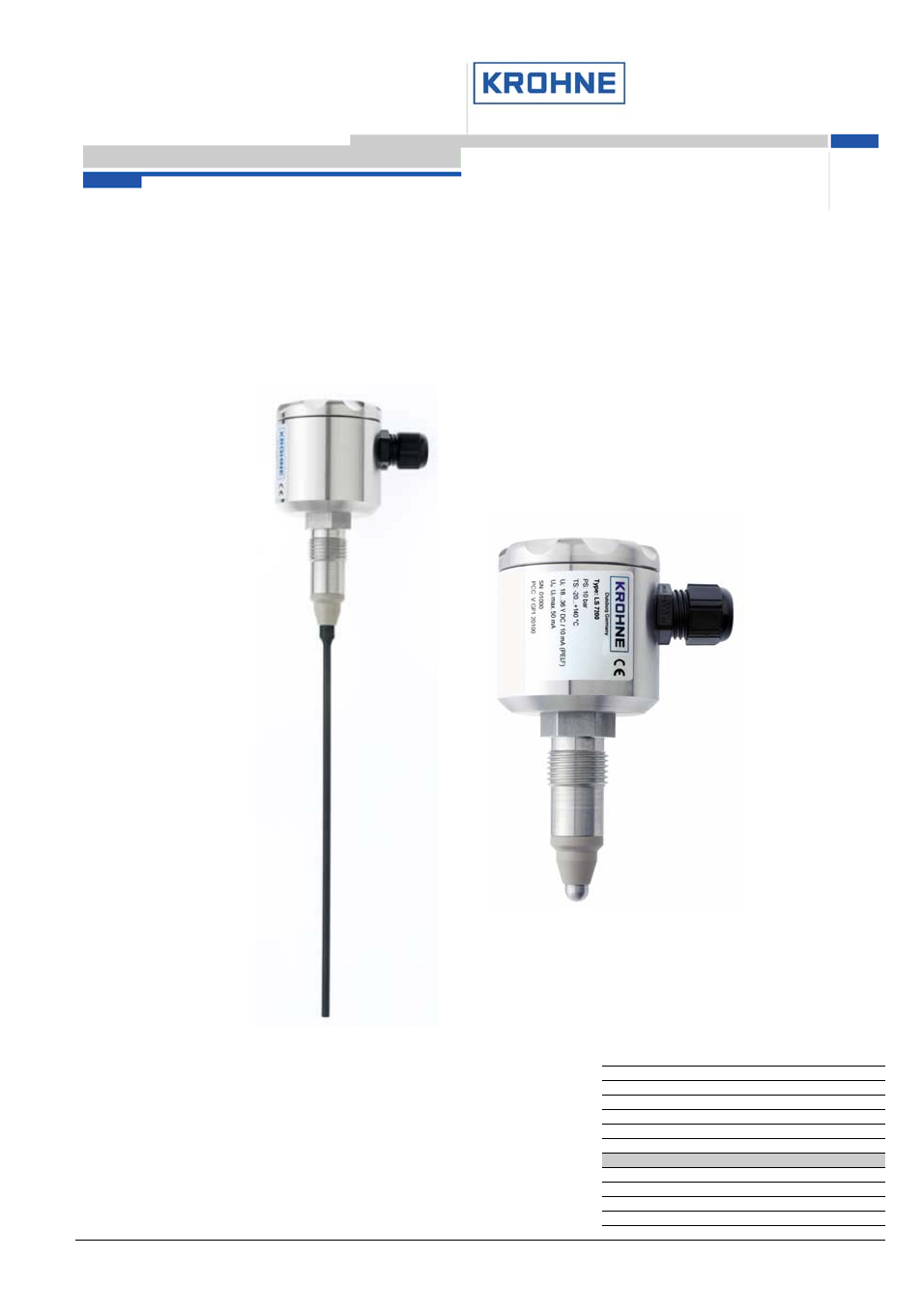 KROHNE LS 72xx EN User Manual | 15 pages