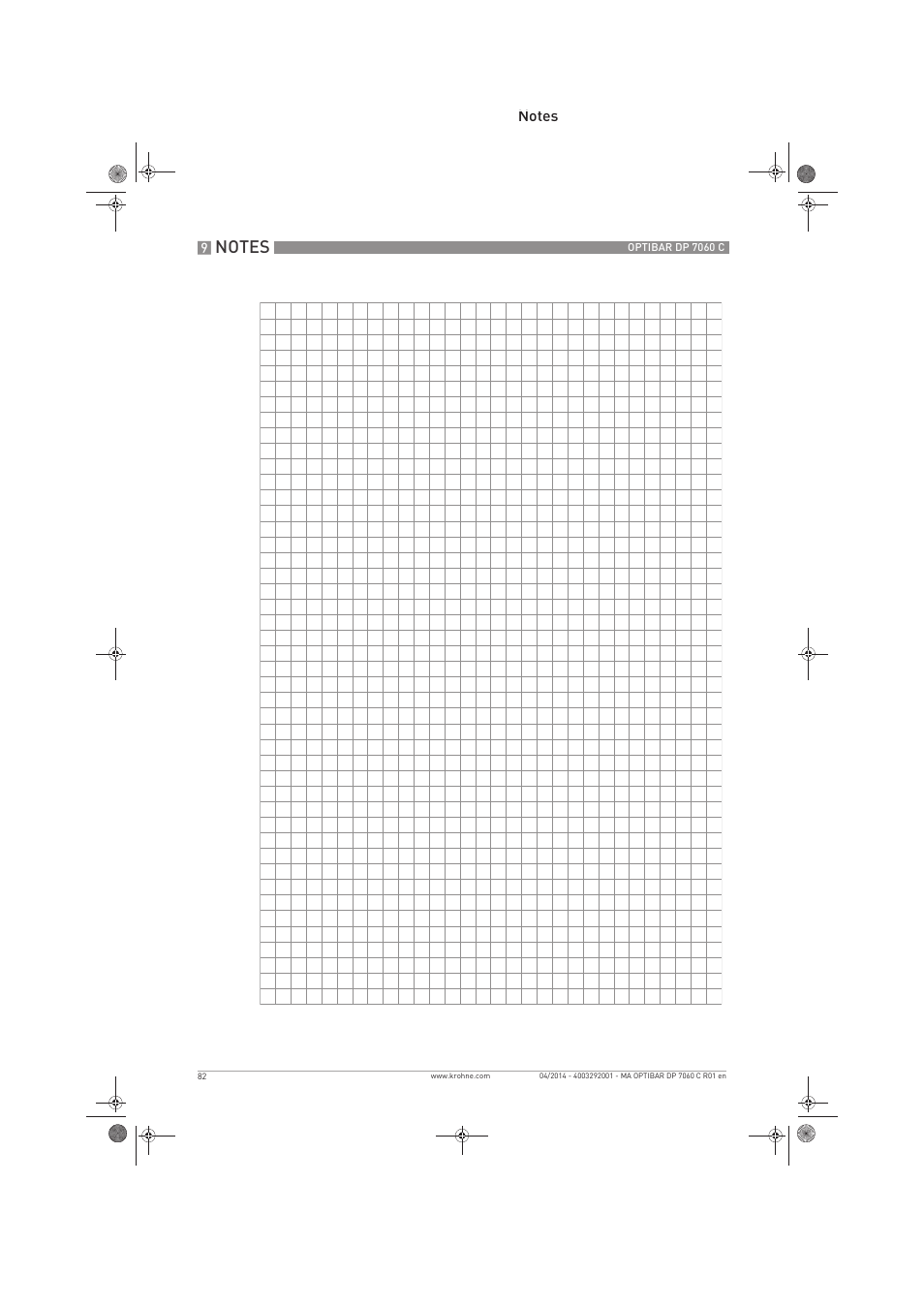 KROHNE OPTIBAR DP 7060 C EN User Manual | Page 82 / 84