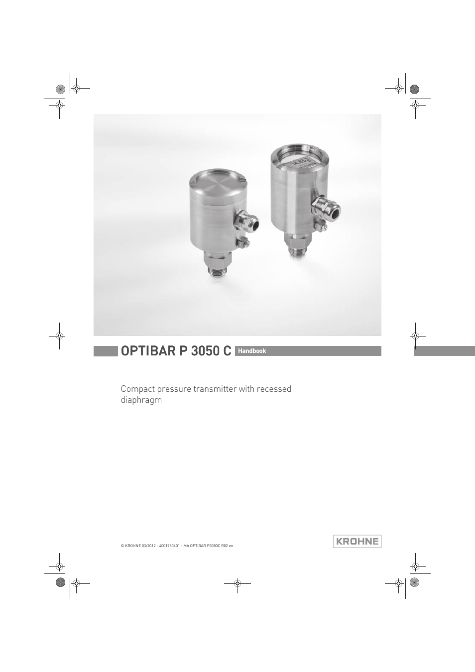 KROHNE OPTIBAR P 3050 C EN User Manual | 40 pages