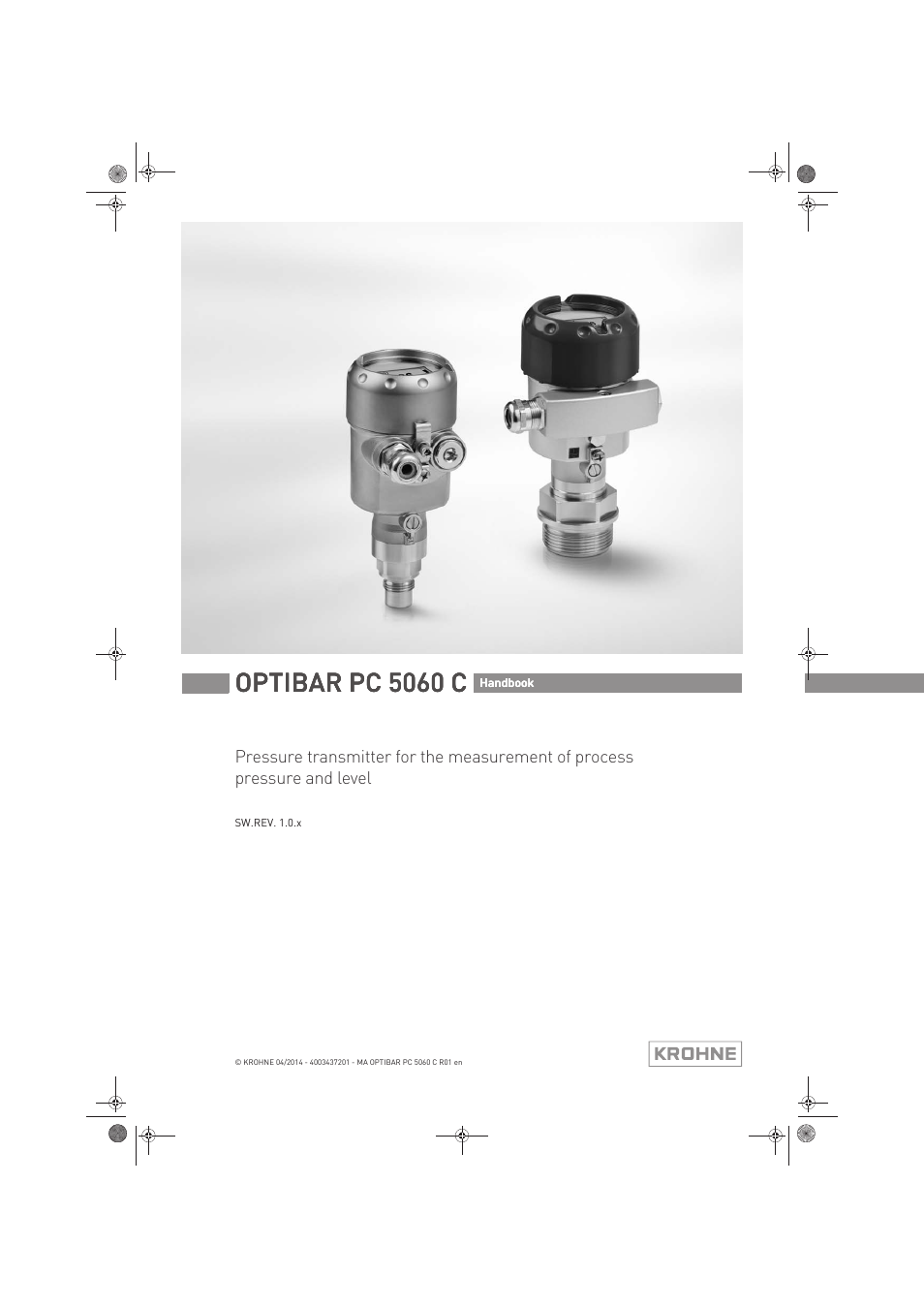 KROHNE OPTIBAR PC 5060 C EN User Manual | 92 pages