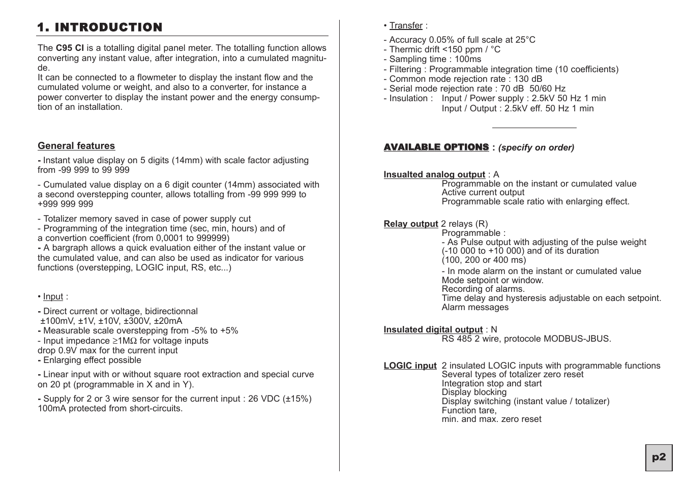 KROHNE C95 CI EN User Manual | Page 3 / 31