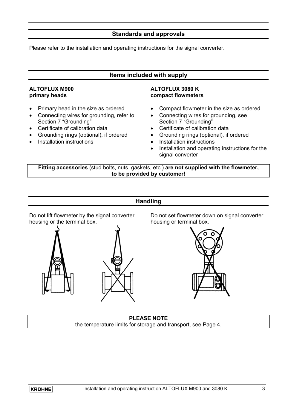 KROHNE ALTOFLUX M 900 EN User Manual | Page 3 / 19