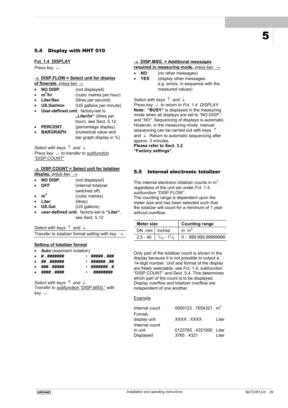 KROHNE BATCHFLUX 5015 K EN User Manual | Page 29 / 53