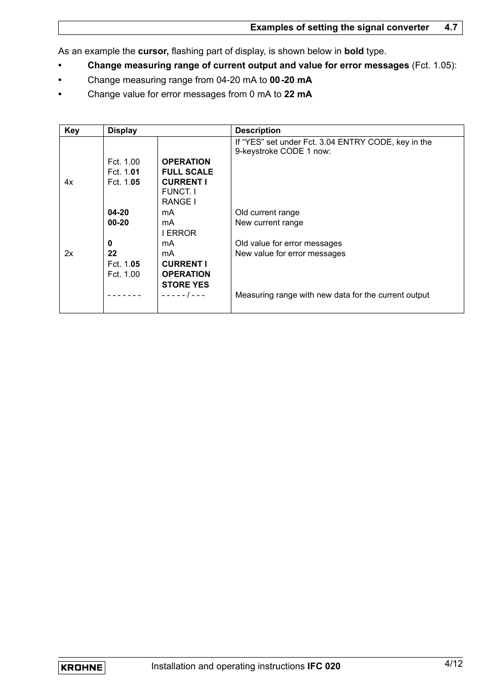 KROHNE IFC 020 Converter EN User Manual | Page 31 / 79