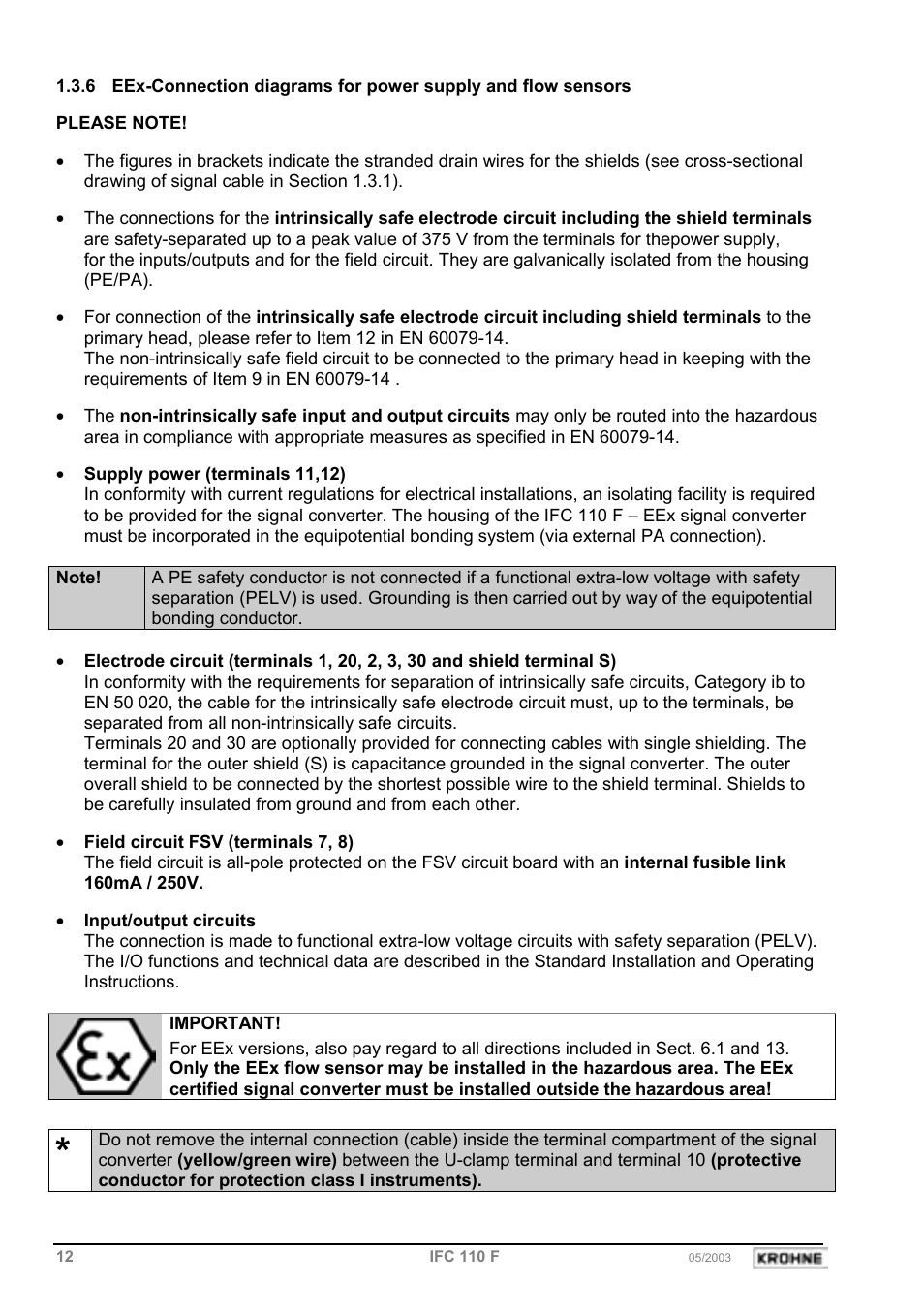 KROHNE IFC 110 Converter EN User Manual | Page 12 / 43