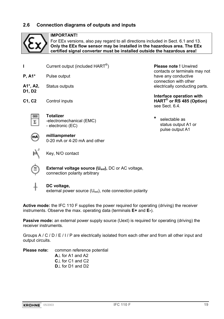 KROHNE IFC 110 Converter EN User Manual | Page 19 / 43