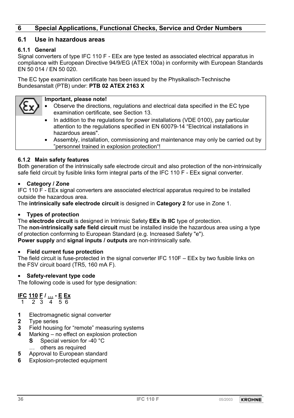 KROHNE IFC 110 Converter EN User Manual | Page 36 / 43