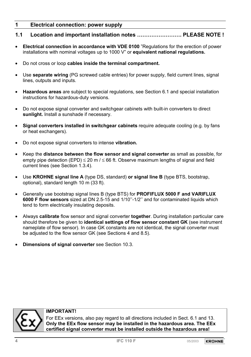 KROHNE IFC 110 Converter EN User Manual | Page 4 / 43