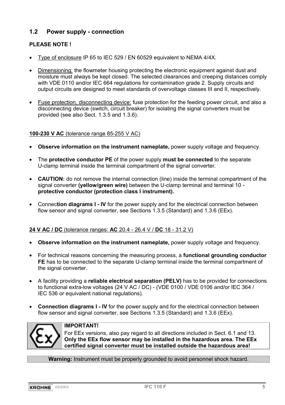 KROHNE IFC 110 Converter EN User Manual | Page 5 / 43