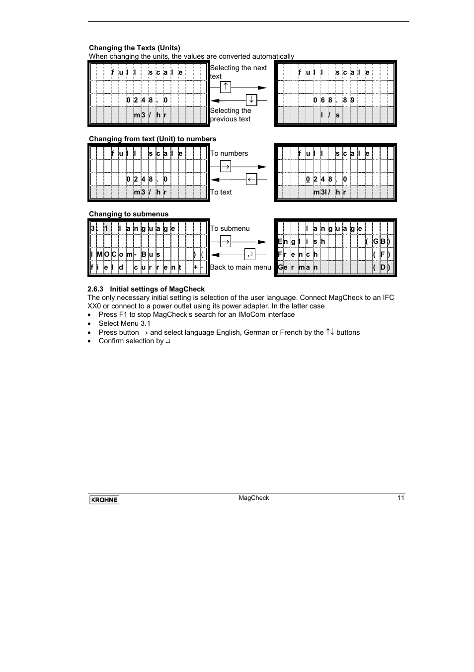 KROHNE MAGCHECK EN User Manual | Page 11 / 32