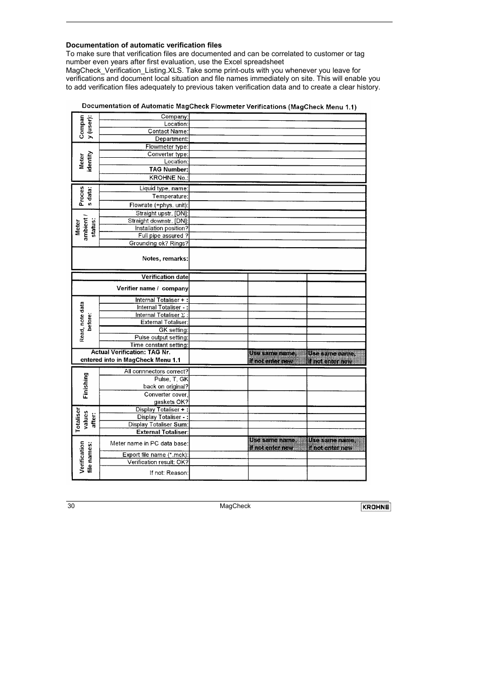 KROHNE MAGCHECK EN User Manual | Page 30 / 32