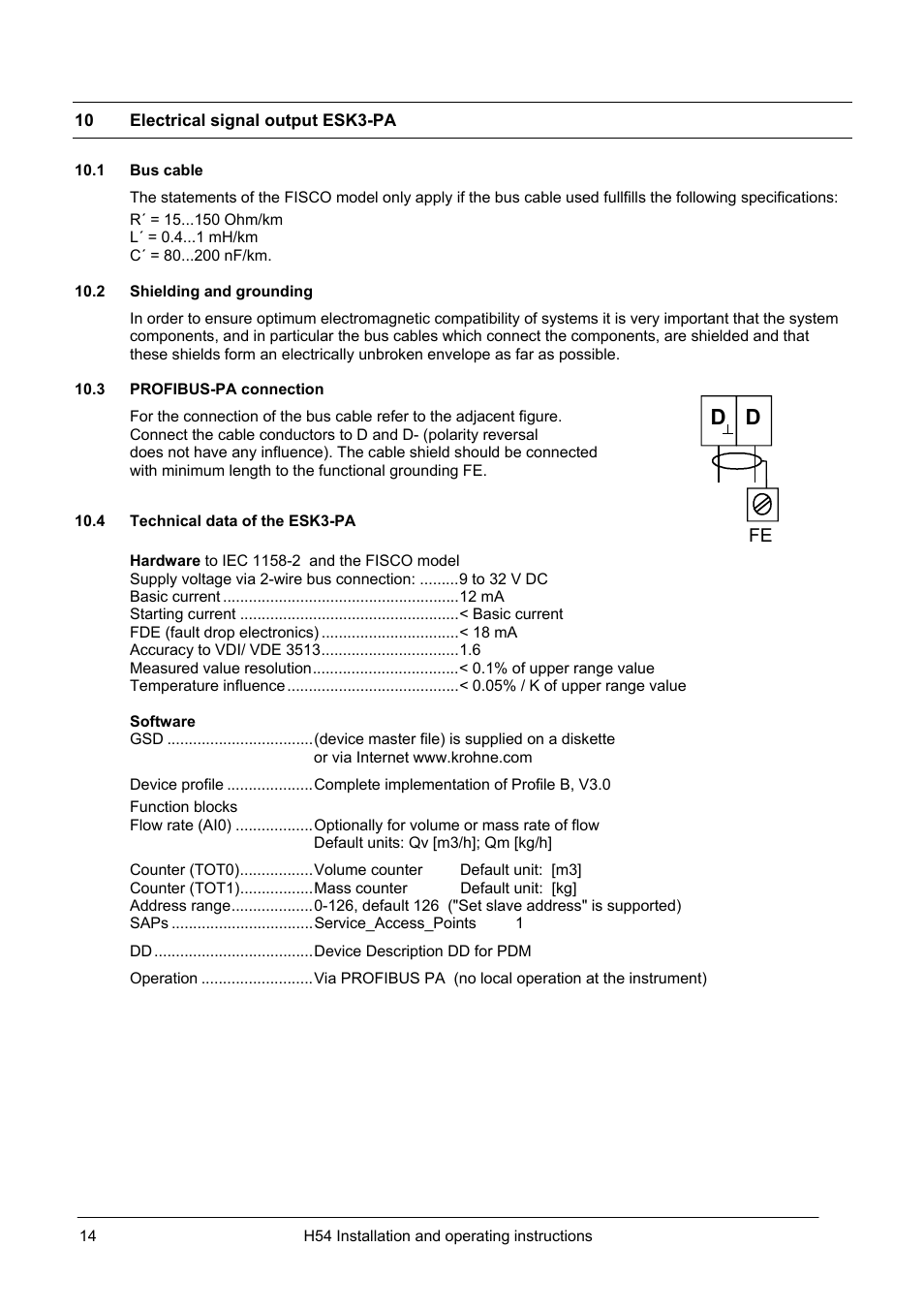 KROHNE H54 M4 EN User Manual | Page 14 / 16