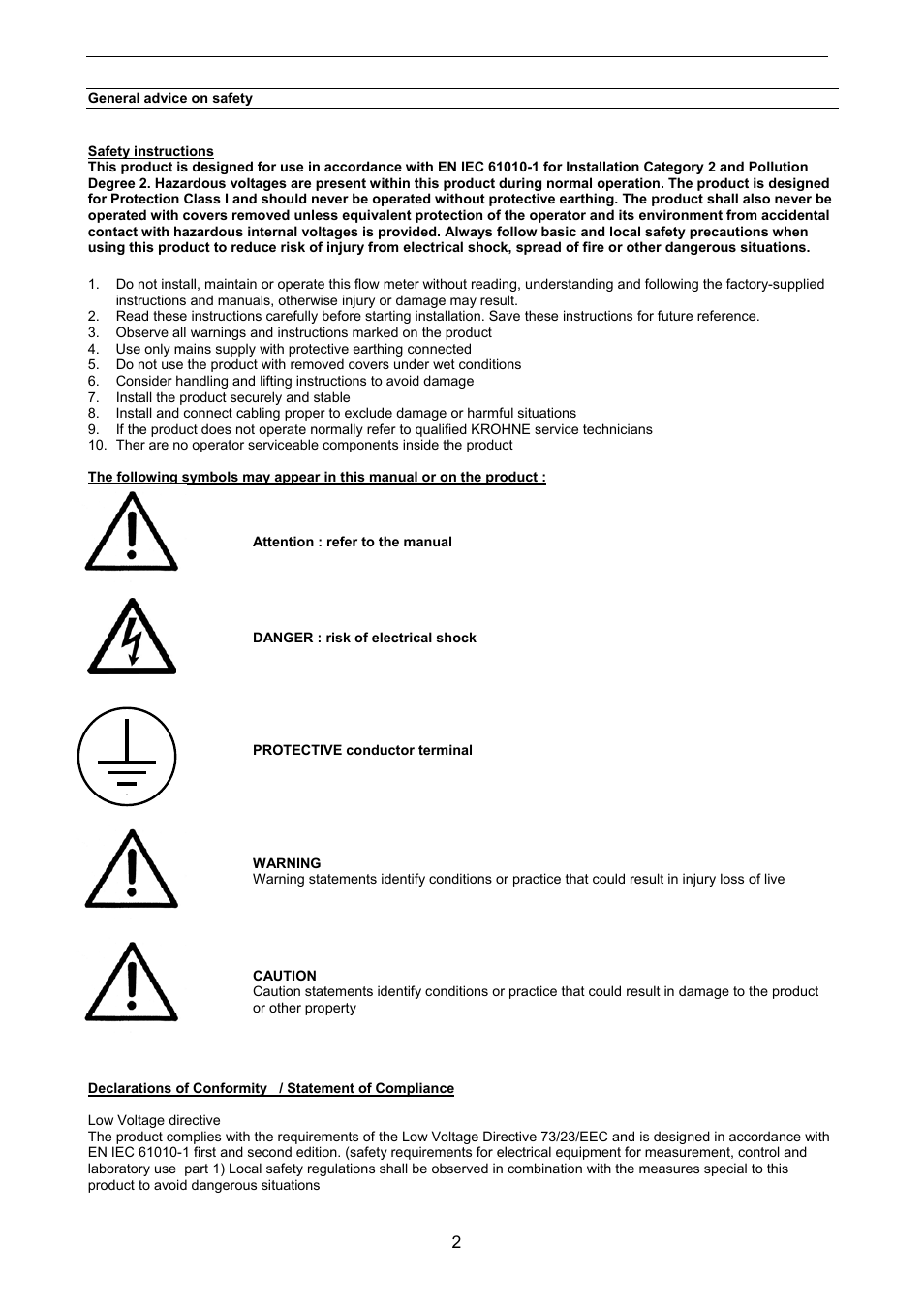 KROHNE GFM 700 EN User Manual | Page 2 / 36