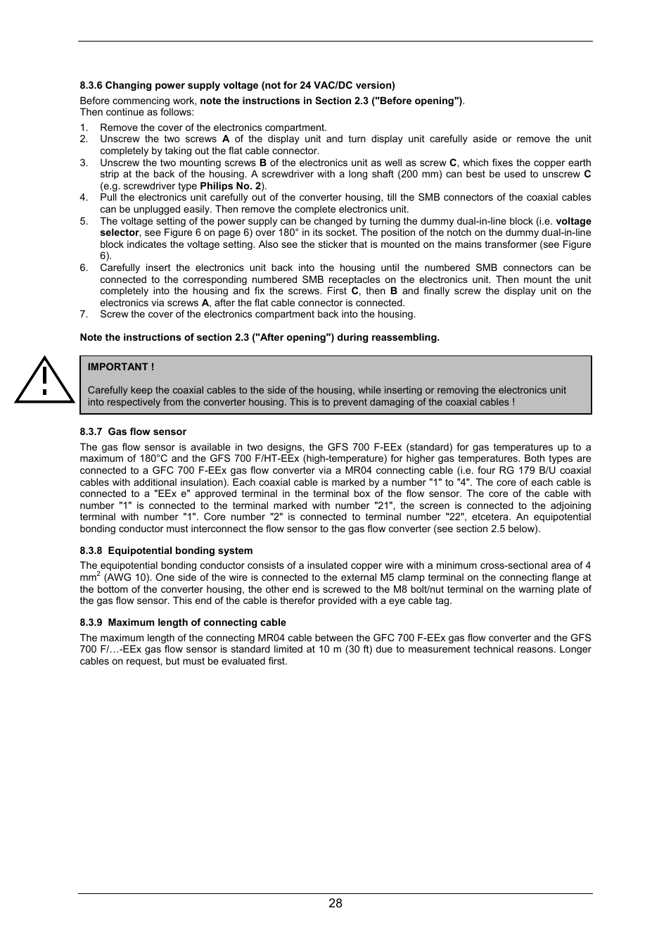 KROHNE GFM 700 EN User Manual | Page 28 / 36