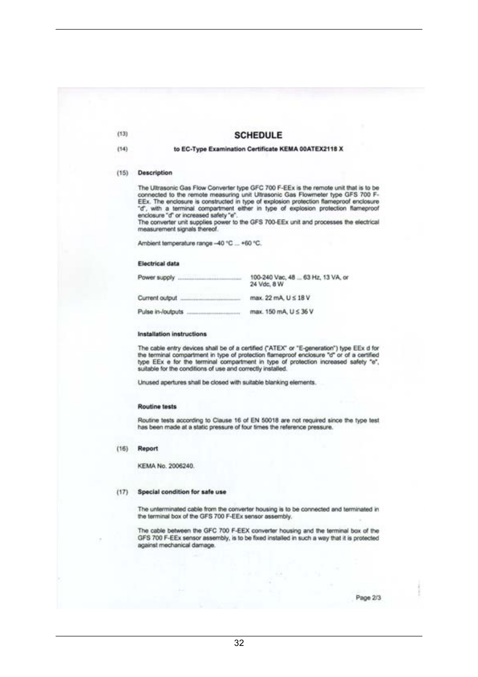 KROHNE GFM 700 EN User Manual | Page 32 / 36