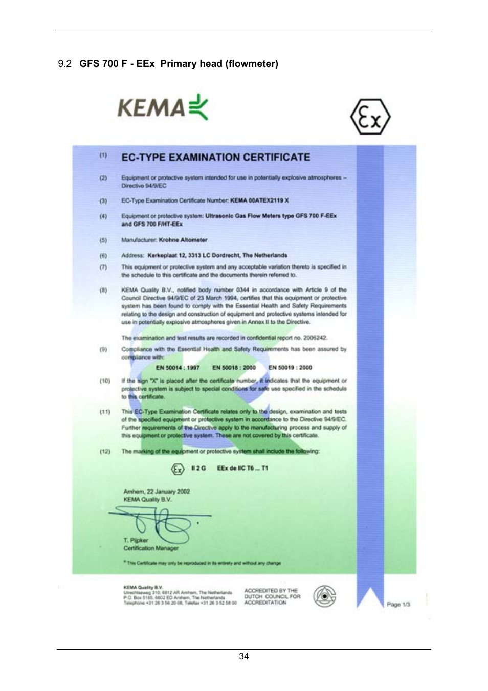 KROHNE GFM 700 EN User Manual | Page 34 / 36