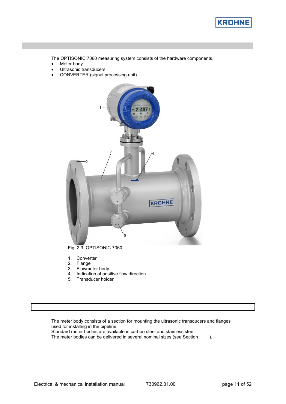 KROHNE OPTISONIC 7060 EN User Manual | Page 11 / 52