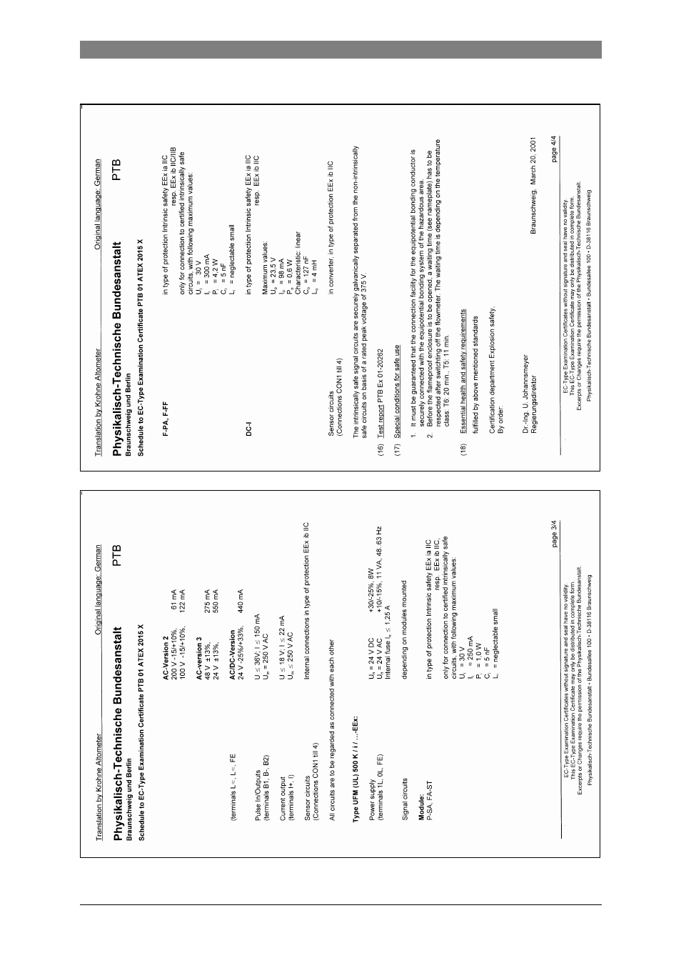 KROHNE UFM 500 ATEX EN User Manual | Page 14 / 19