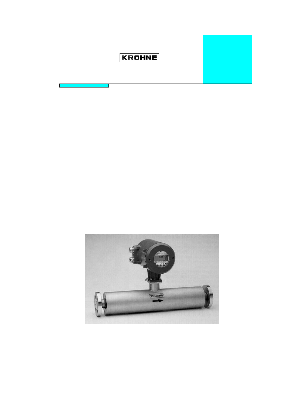 KROHNE CORIMASS G-MFM 4085 EN User Manual | 105 pages