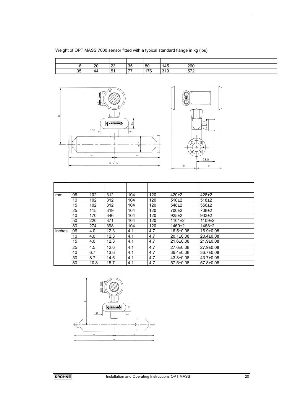 KROHNE OPTIMASS with MFC 05x EN User Manual | Page 21 / 109