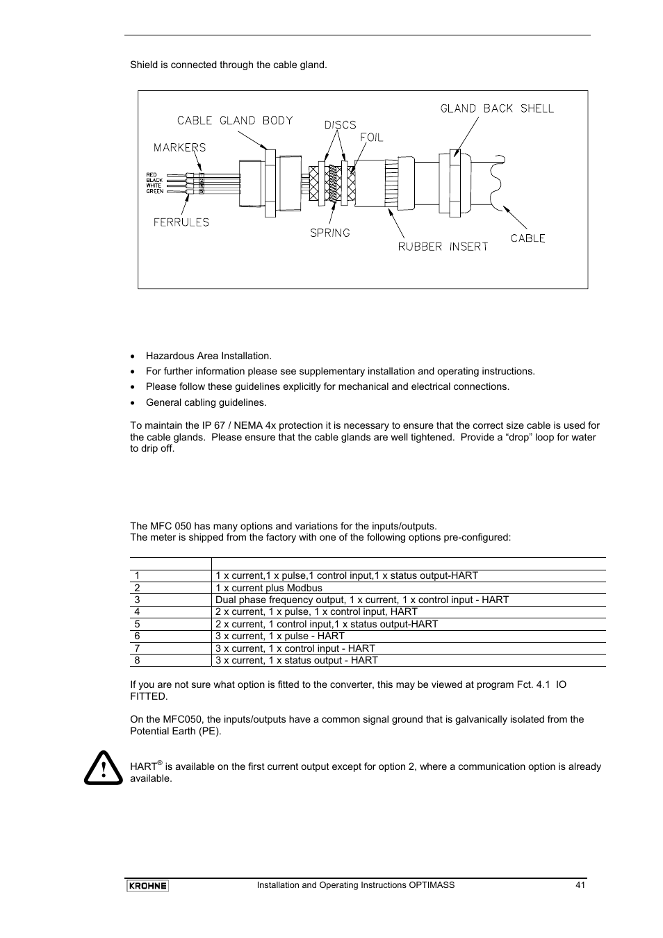 KROHNE OPTIMASS with MFC 05x EN User Manual | Page 42 / 109