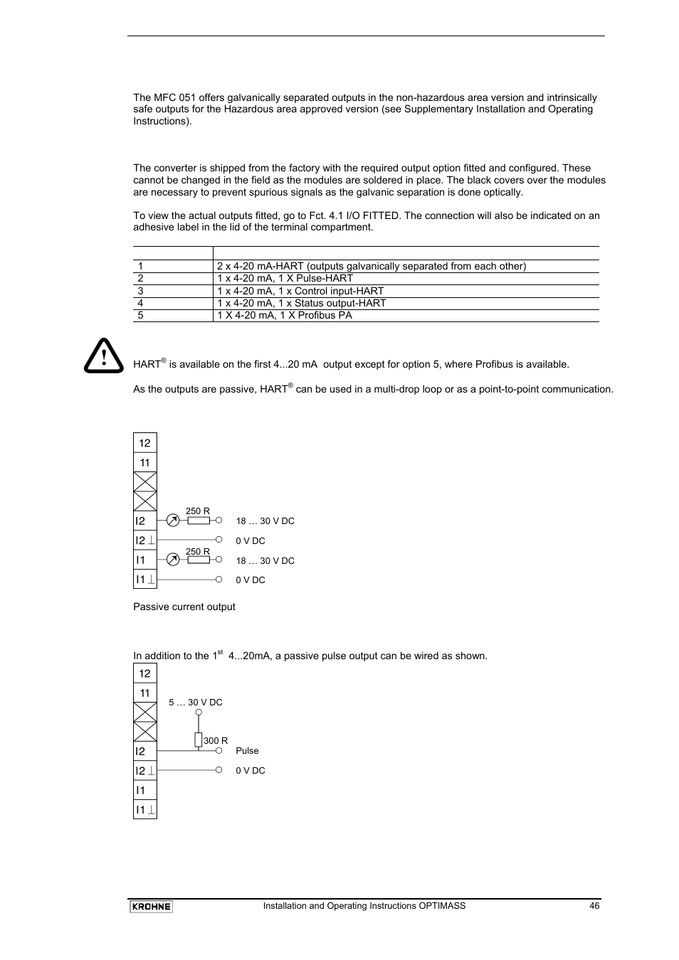 KROHNE OPTIMASS with MFC 05x EN User Manual | Page 47 / 109