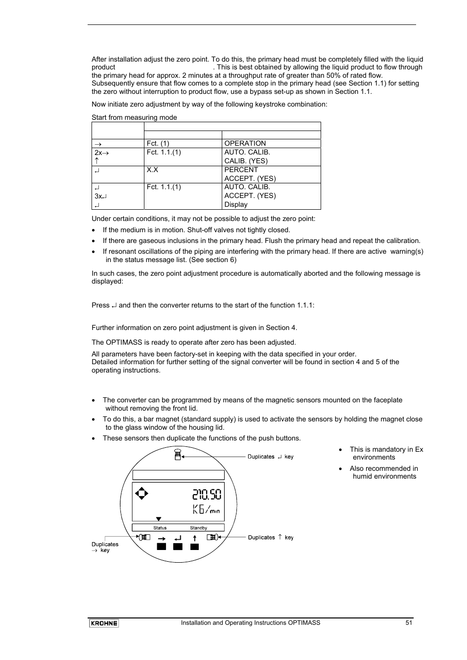 KROHNE OPTIMASS with MFC 05x EN User Manual | Page 52 / 109