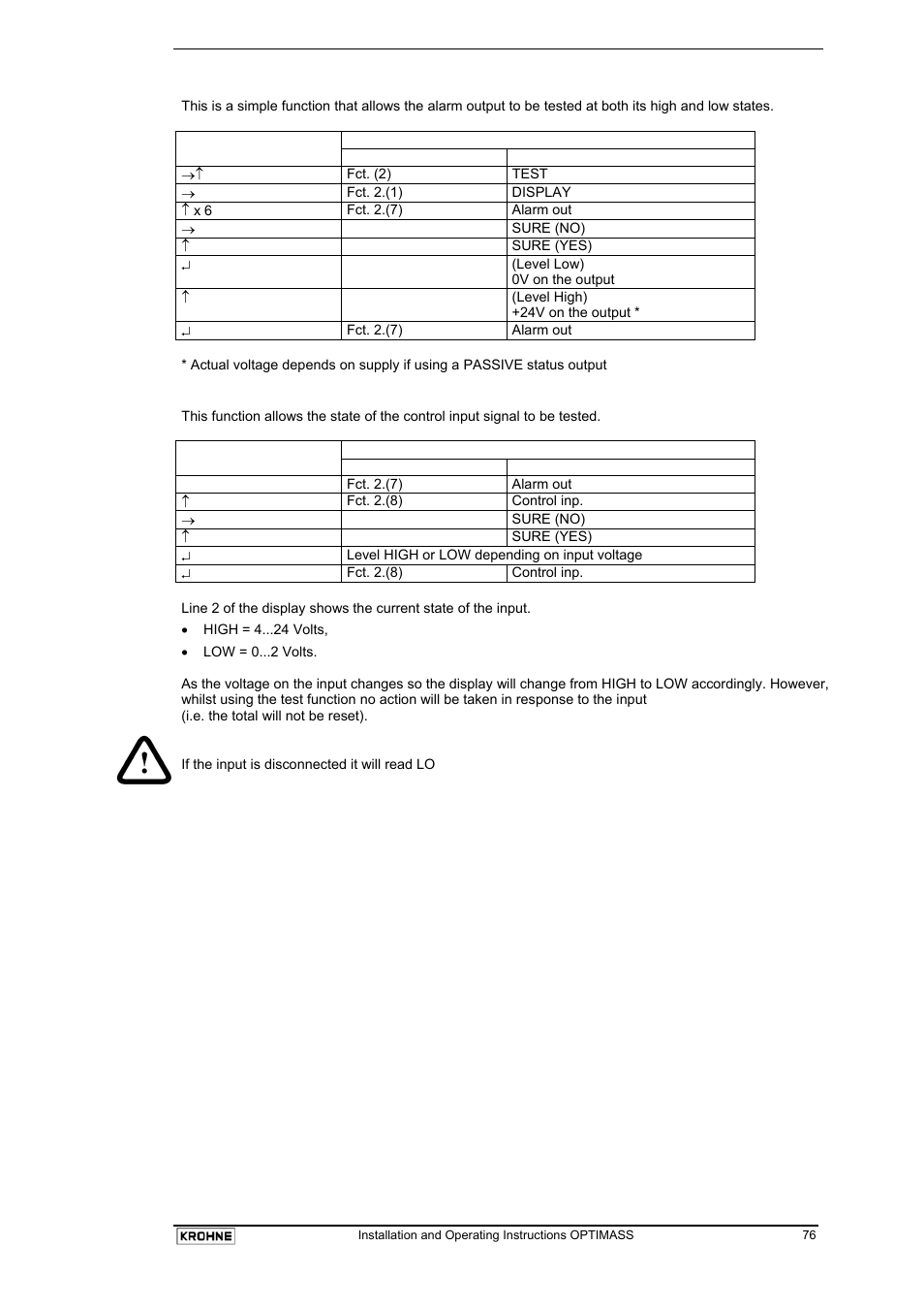 KROHNE OPTIMASS with MFC 05x EN User Manual | Page 77 / 109