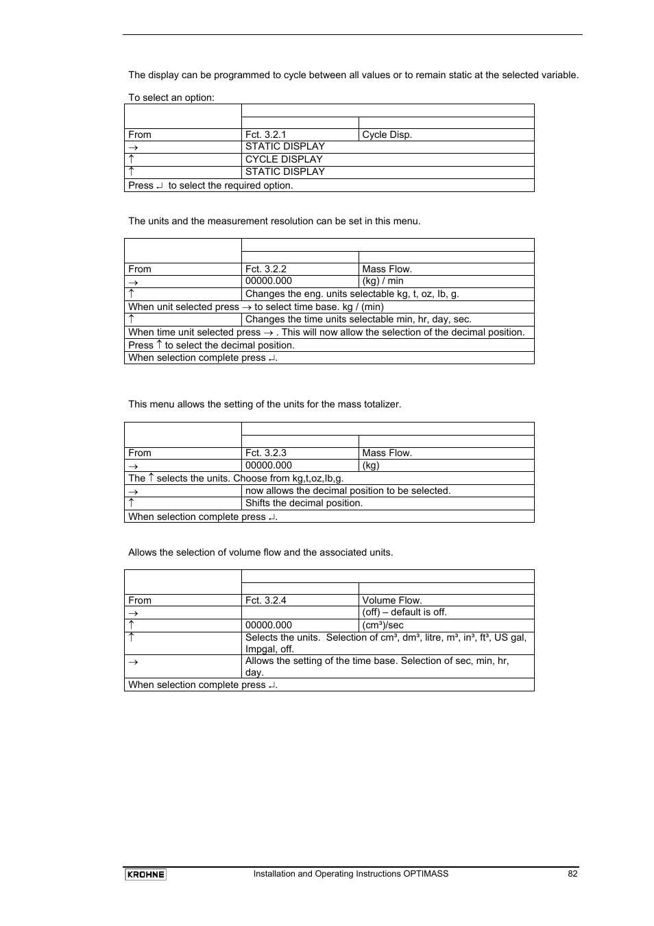 KROHNE OPTIMASS with MFC 05x EN User Manual | Page 83 / 109